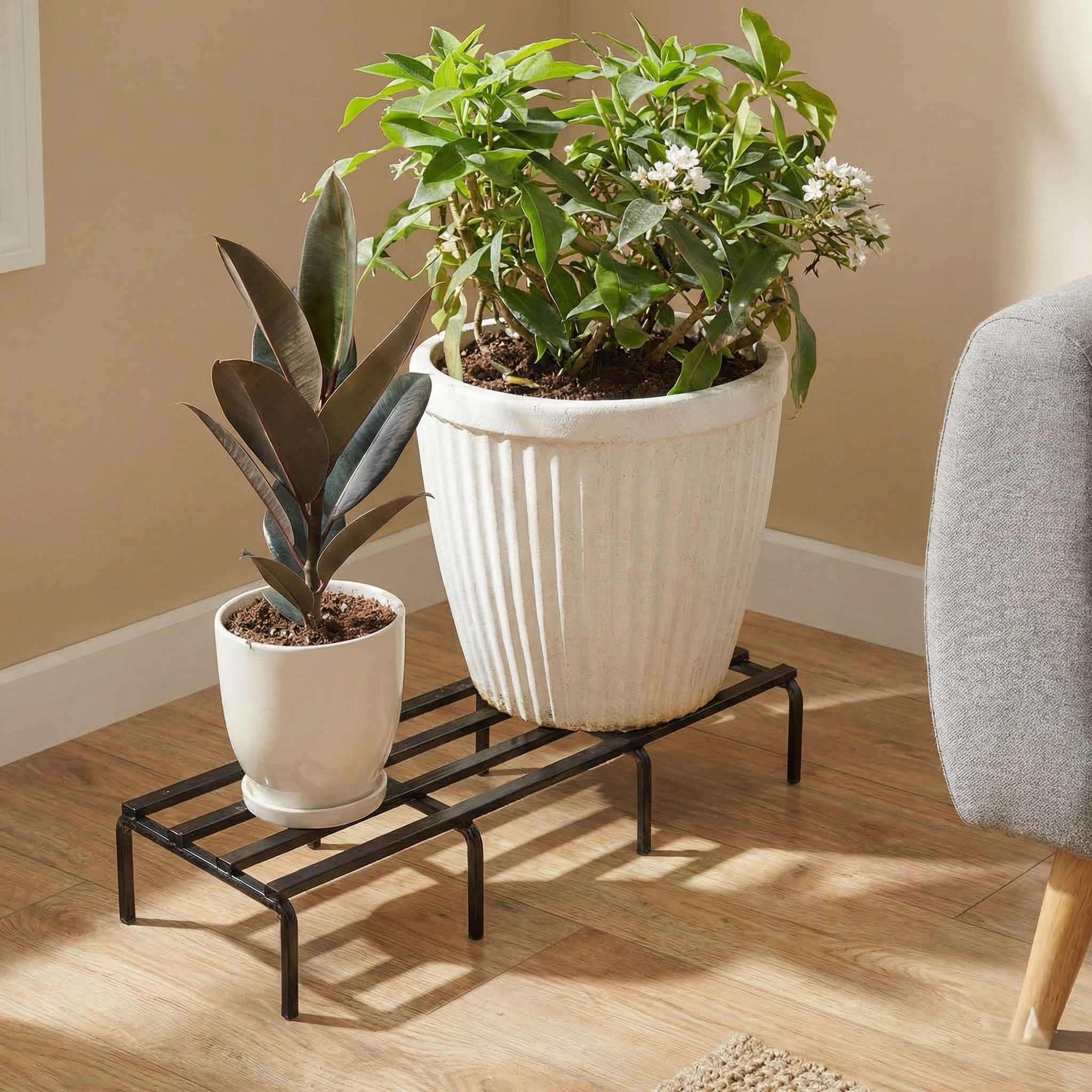 ARMADA Rectangular Plant Stand Metal