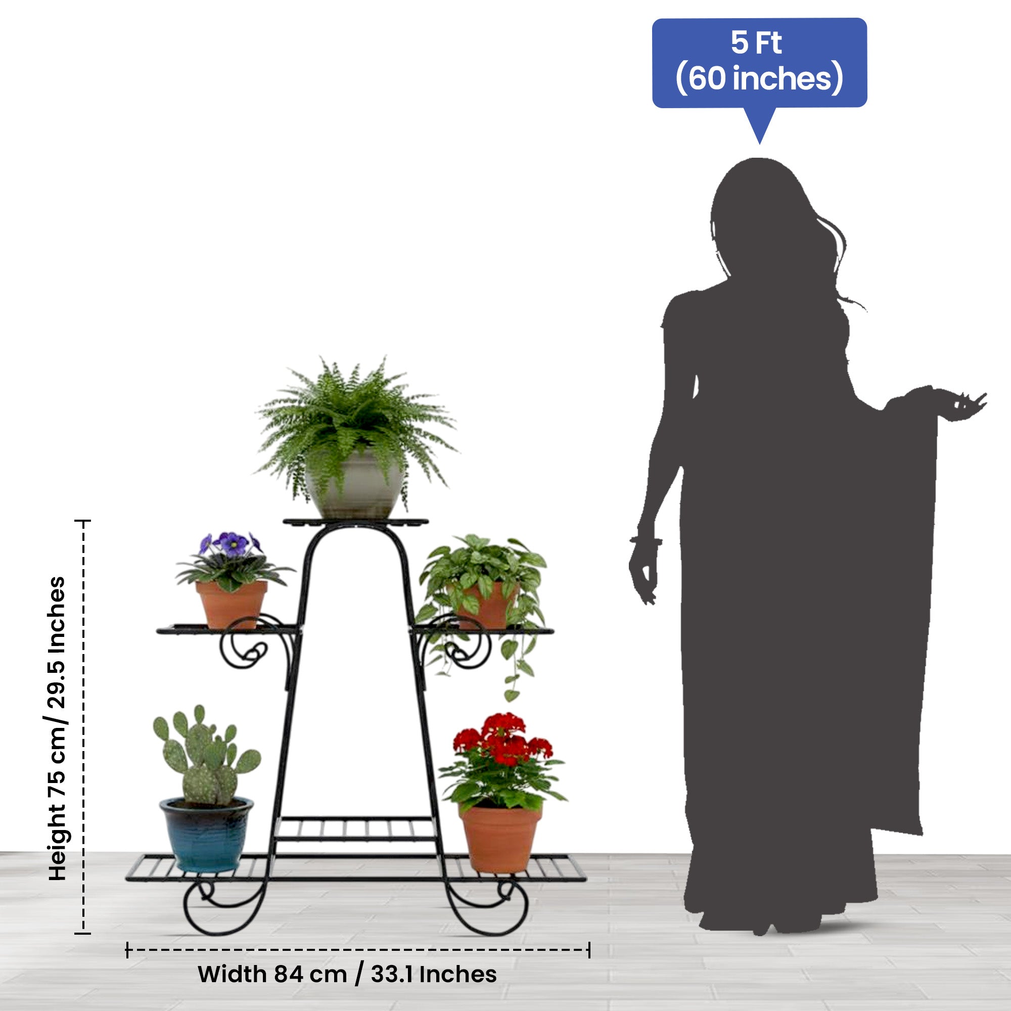 ATLAS Multitier Plant Stand Metal