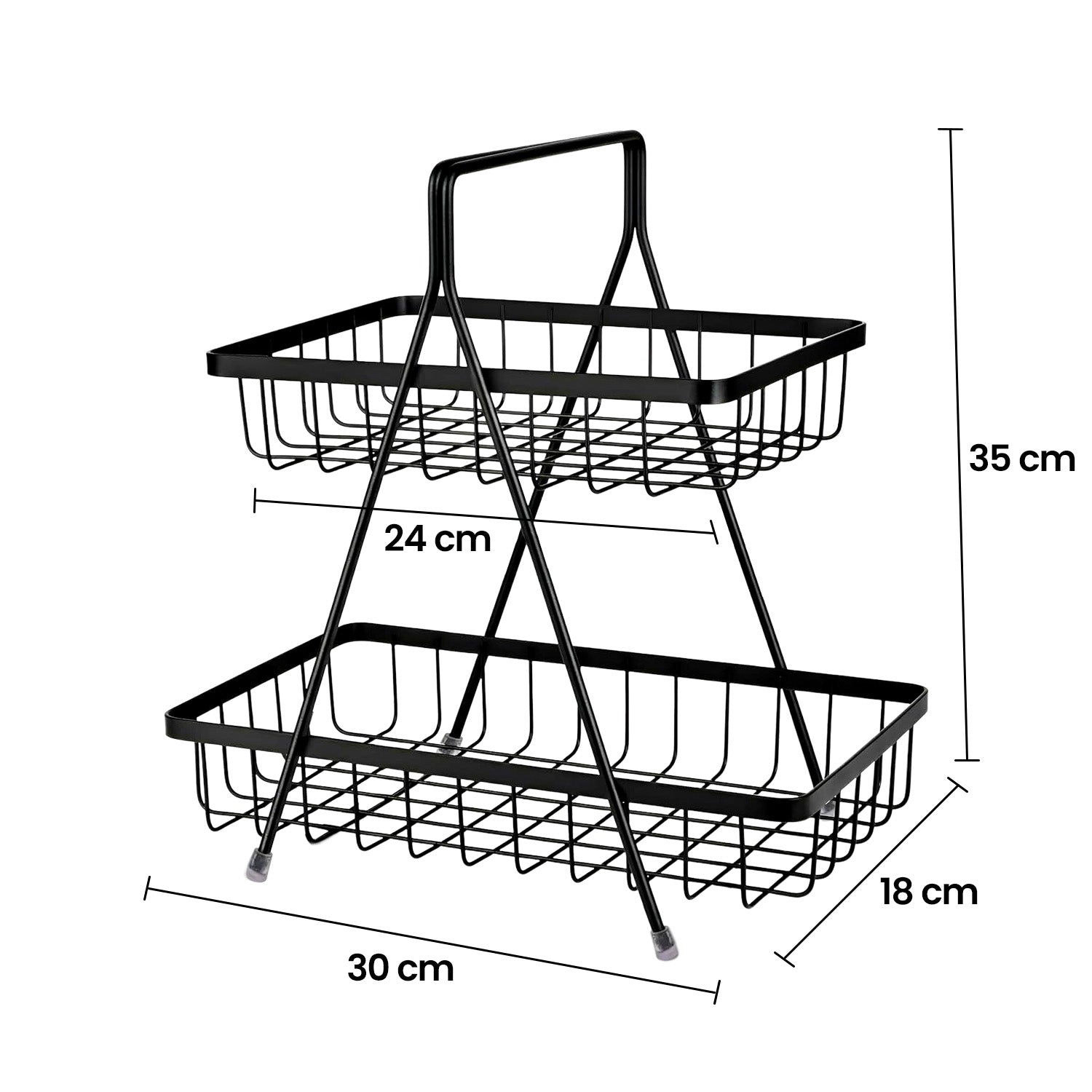 FRESO 2-Tier Fruit & Vegetable Basket