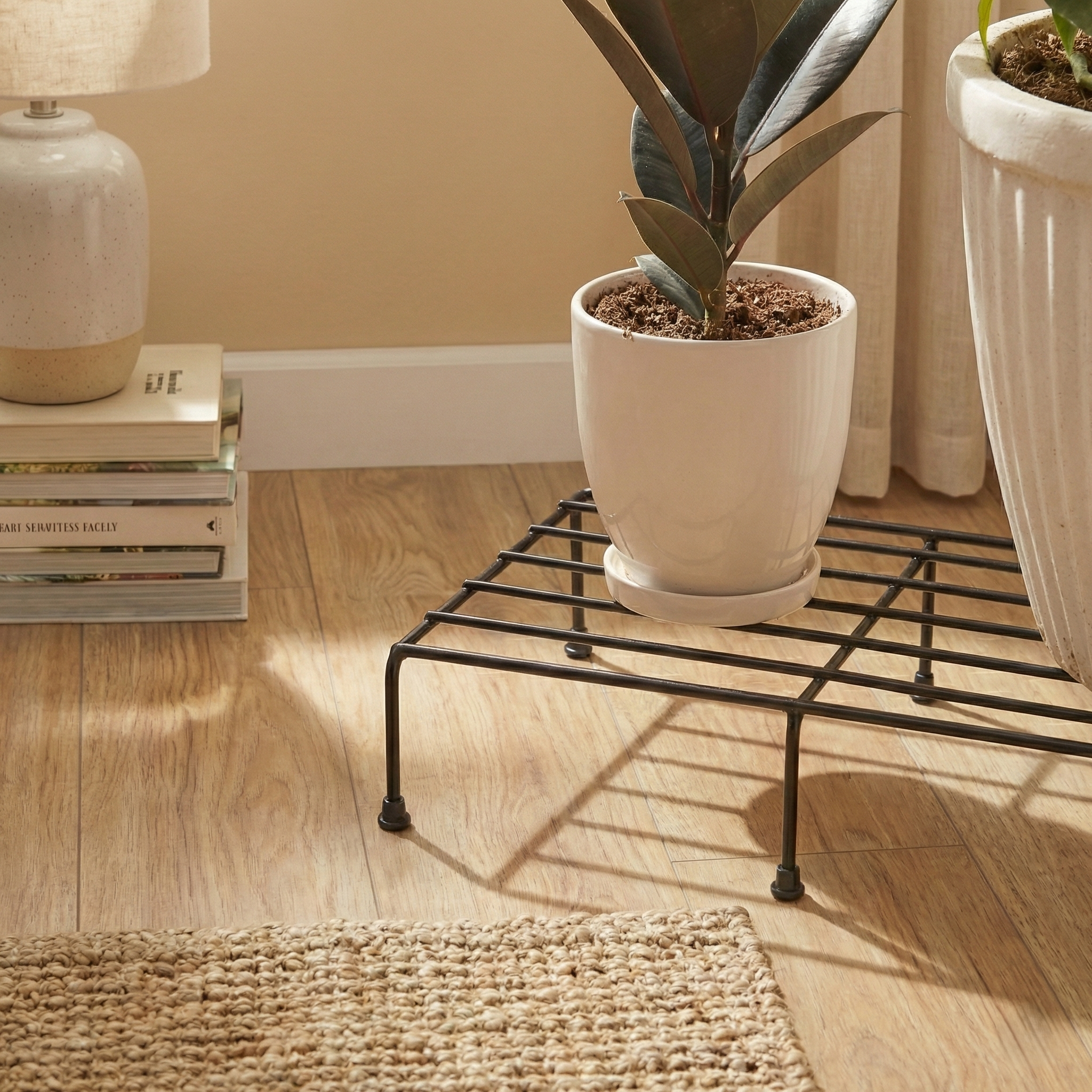 TITAN Rectangular Plant Stand Metal