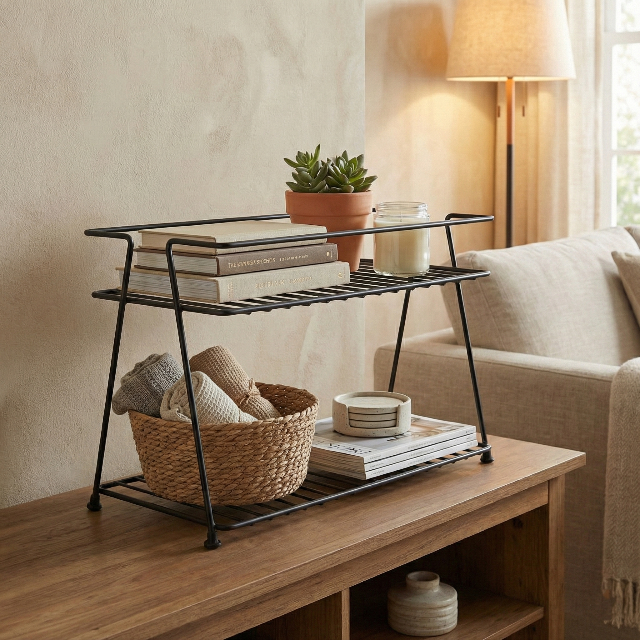 Nimbus 2-Tier Standing Spice Rack Storage Container