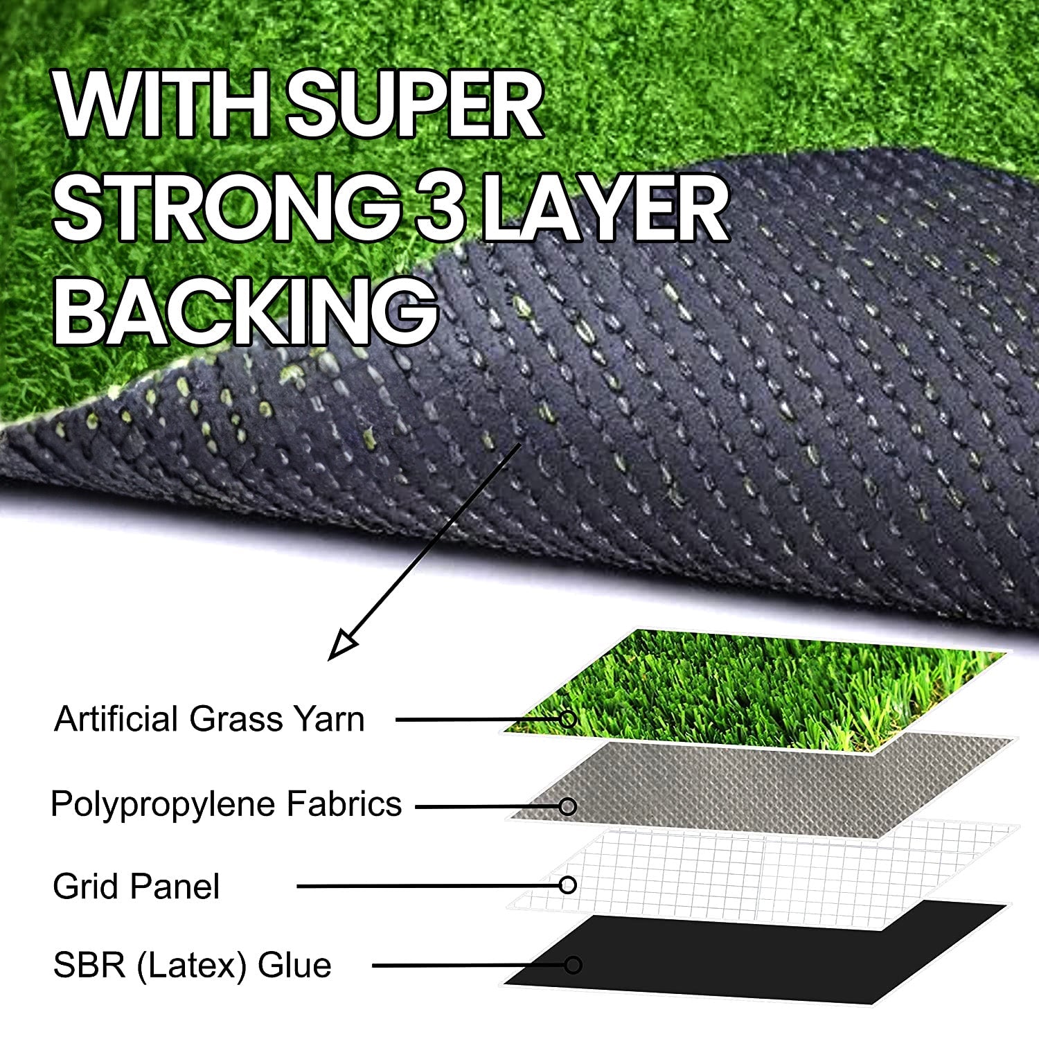 Artificial Green Grass Mat for Indoor & Outdoors