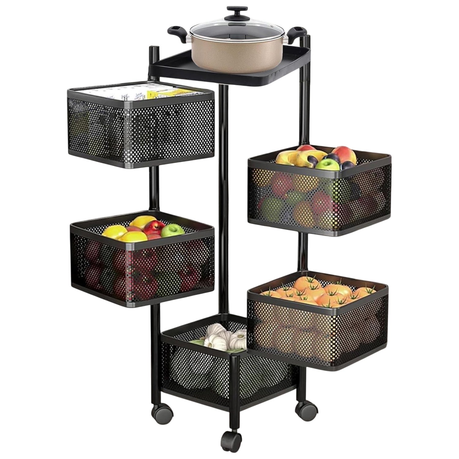 STORMAX Rotating Kitchen Trolley