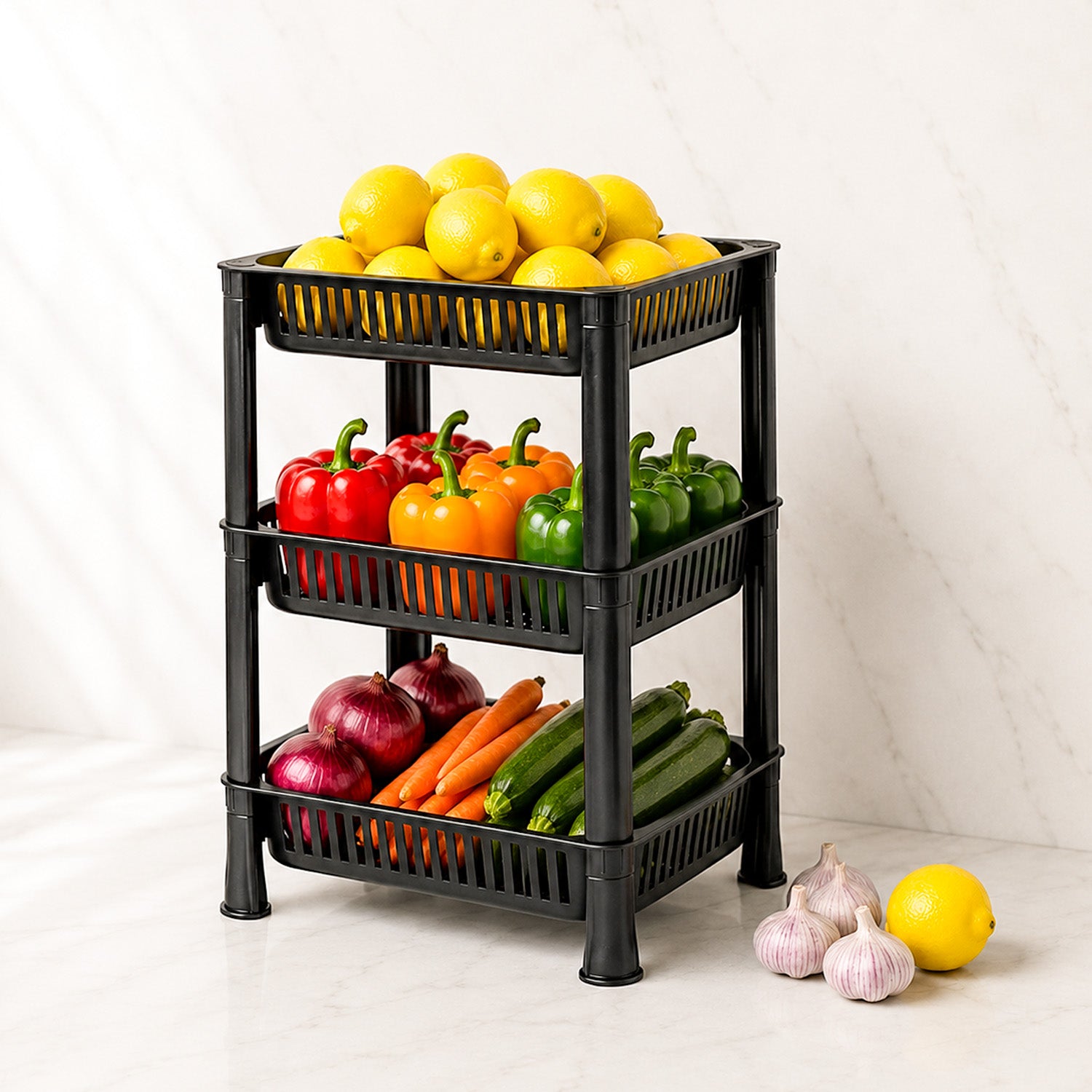 Vegetable Storage Rack — 3 Layer