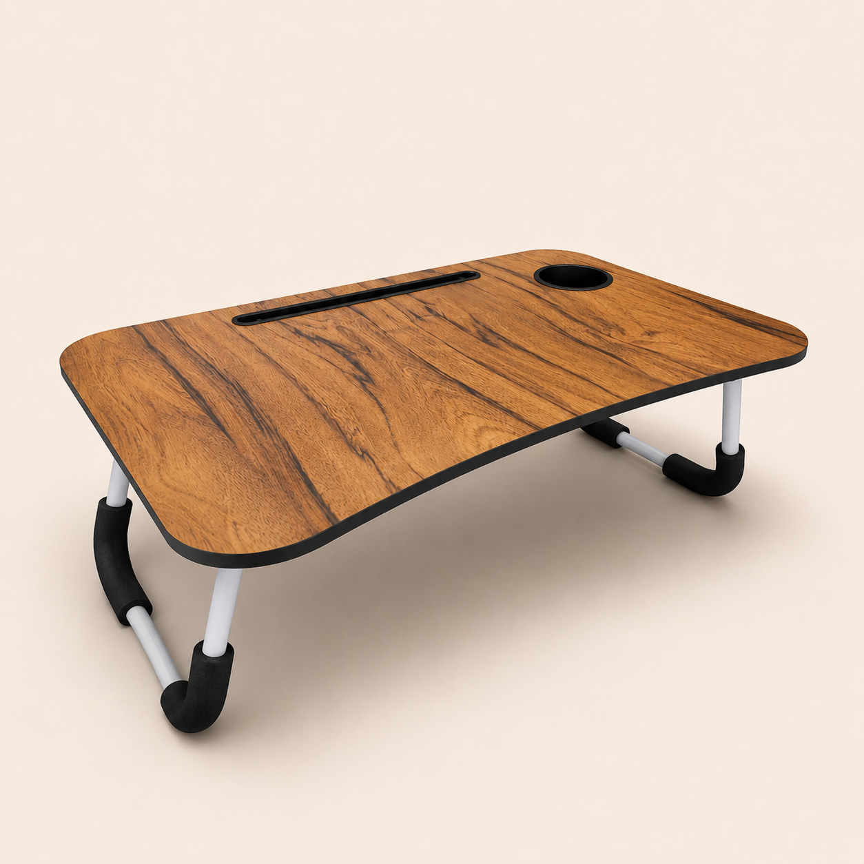 STUDYMATE Foldable Study Table - Dark Brown #Color_Dark Brown