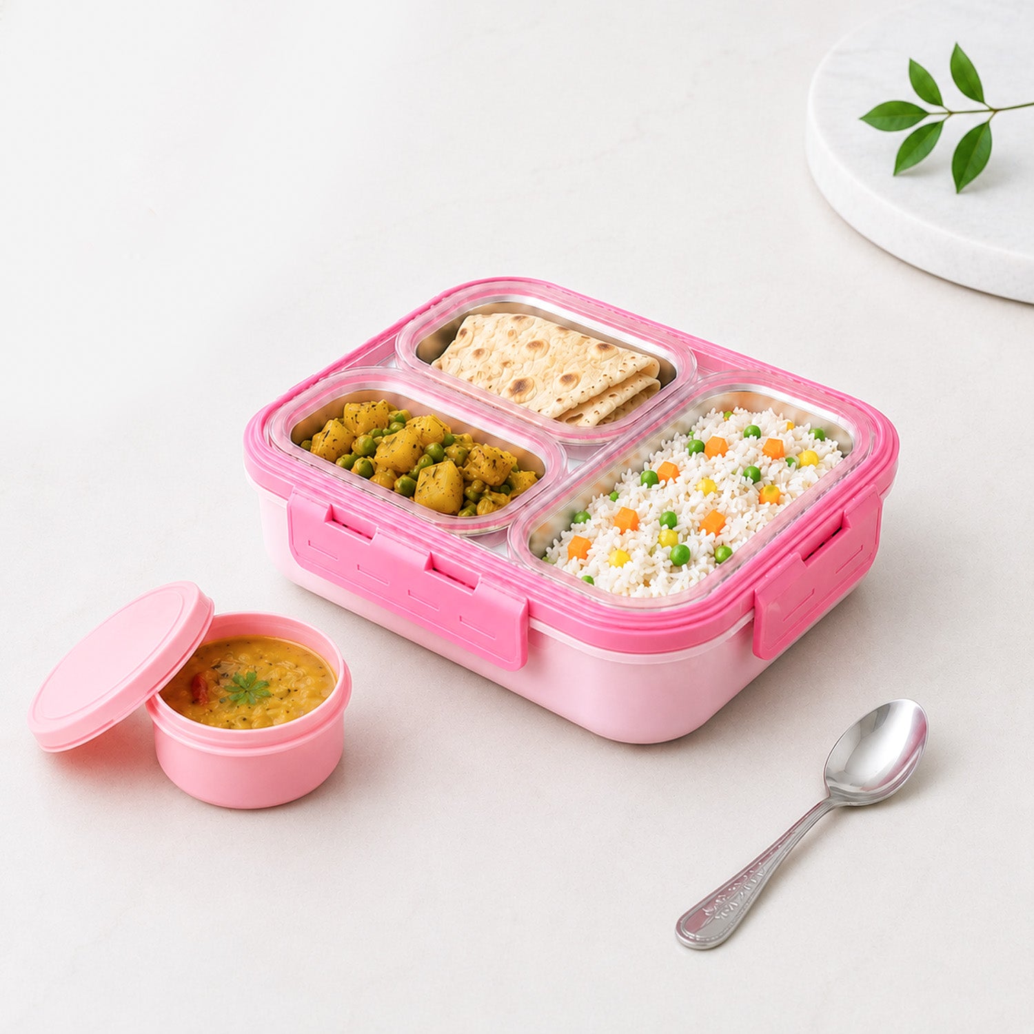 Stainless Steel Lunch Box - PK #Design_PK