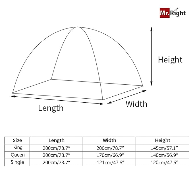 Mosquito Net for Single Bed