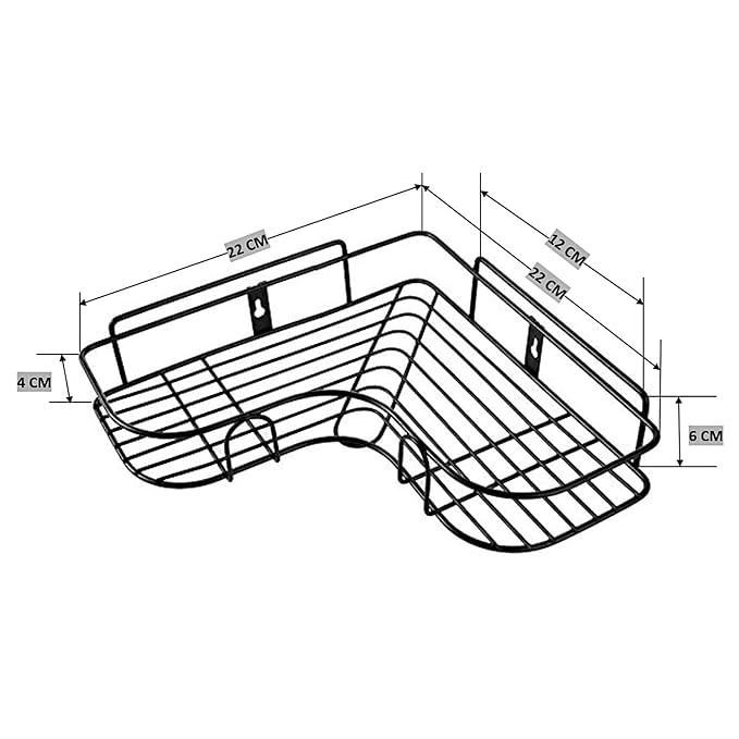 Bathroom Caddy Shelf Rack for Corner Walls