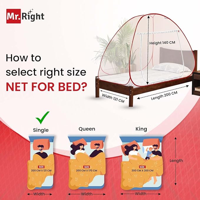 Mosquito Net for Single Bed