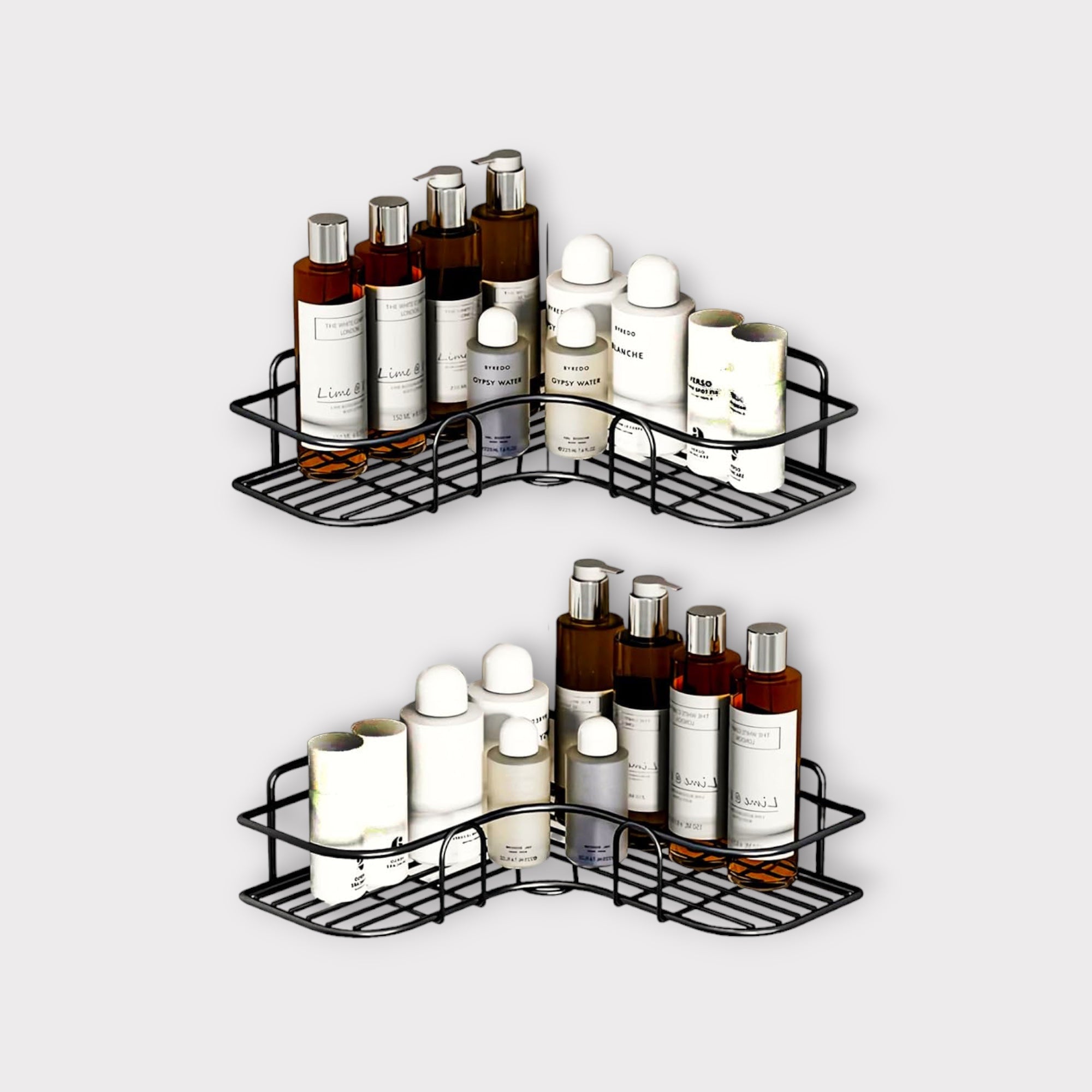 Bathroom Caddy Shelf Rack for Corner Walls