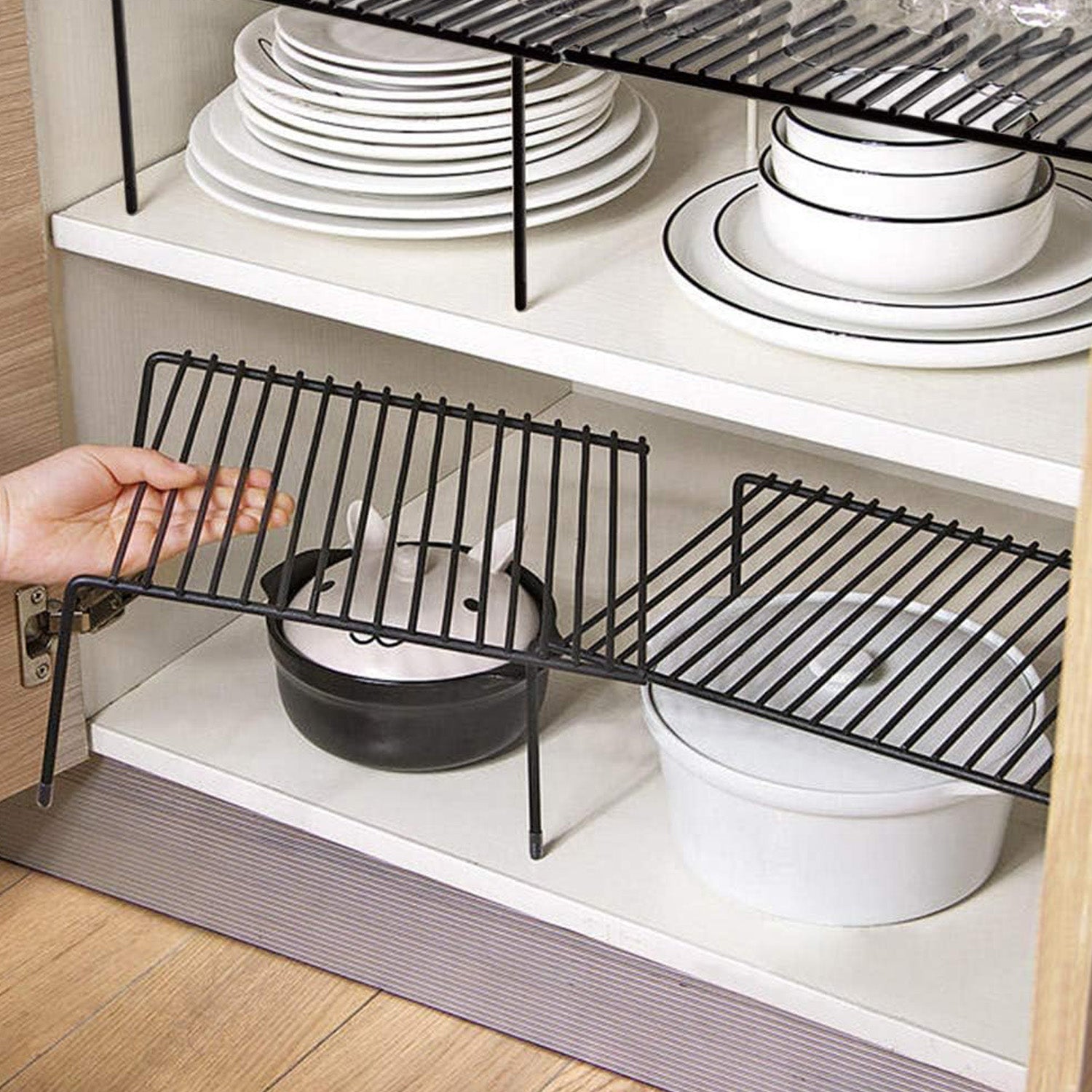 Expandable Shelf Divider Dish Rack