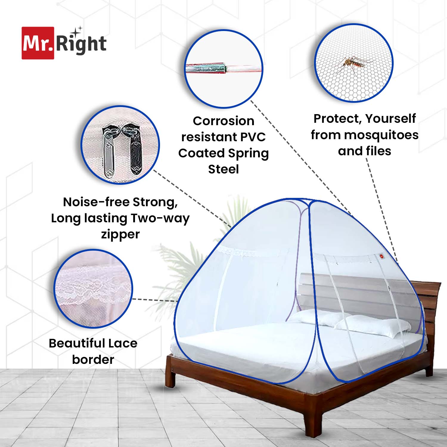 Mosquito Net for Queen Size Double Bed