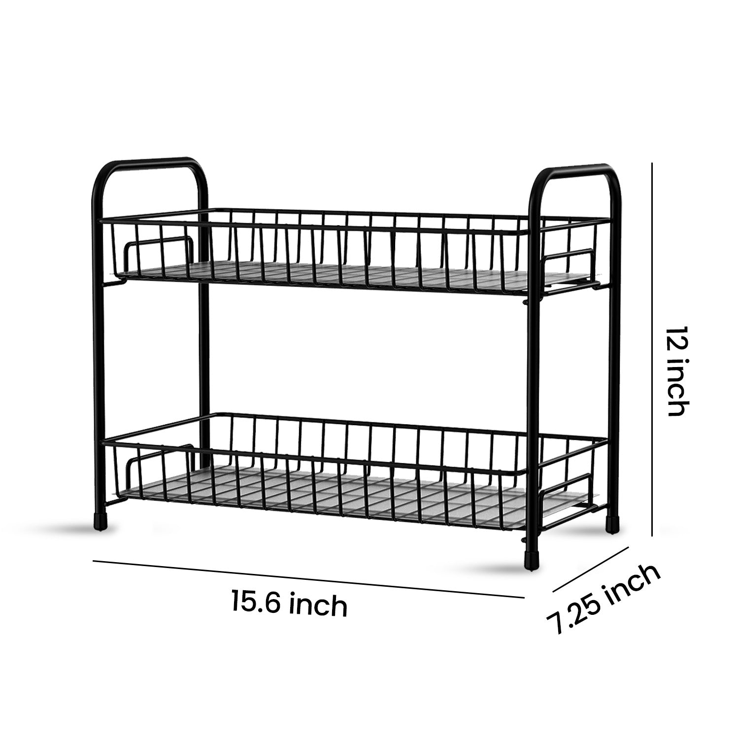 2 Tier Spice Rack Container Organizer (Thickened pillars)