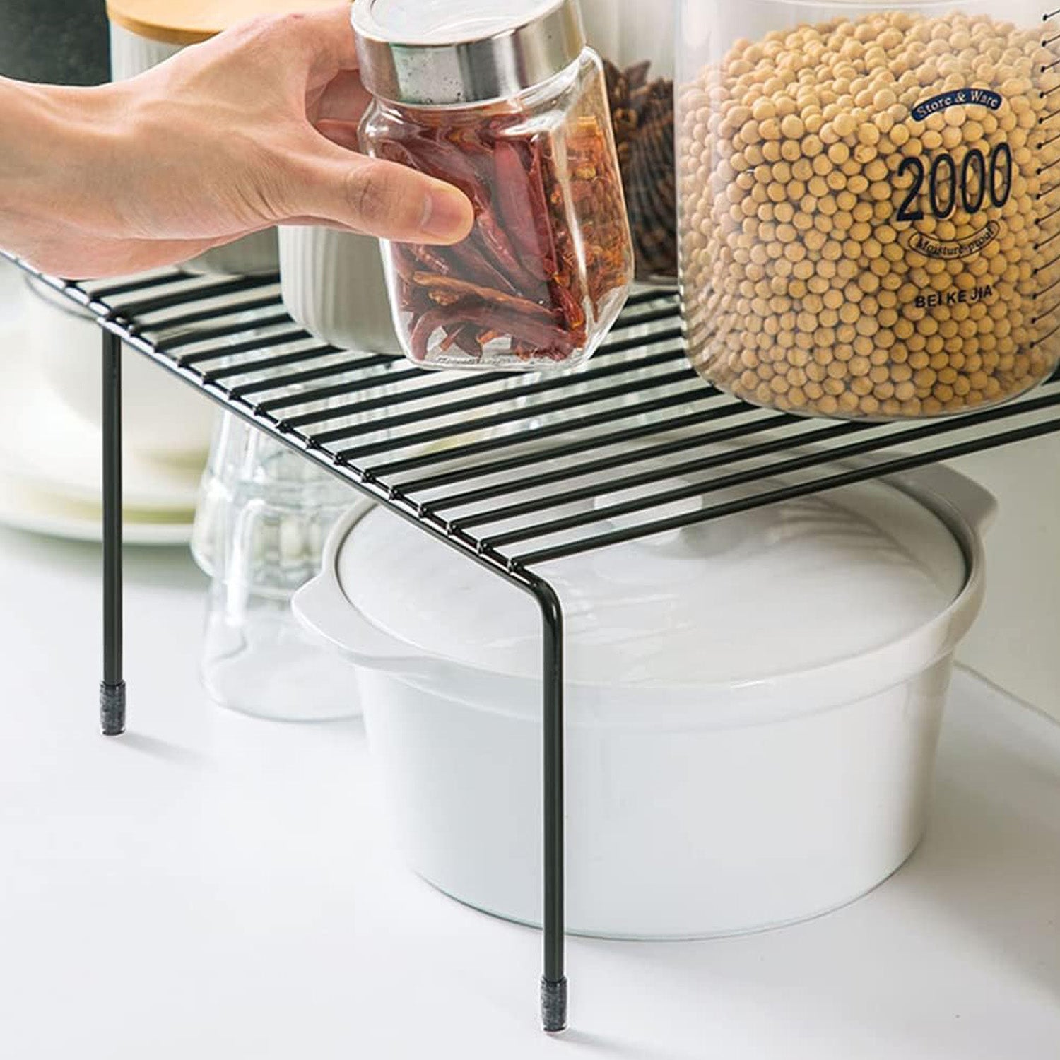 Expandable Shelf Divider Dish Rack