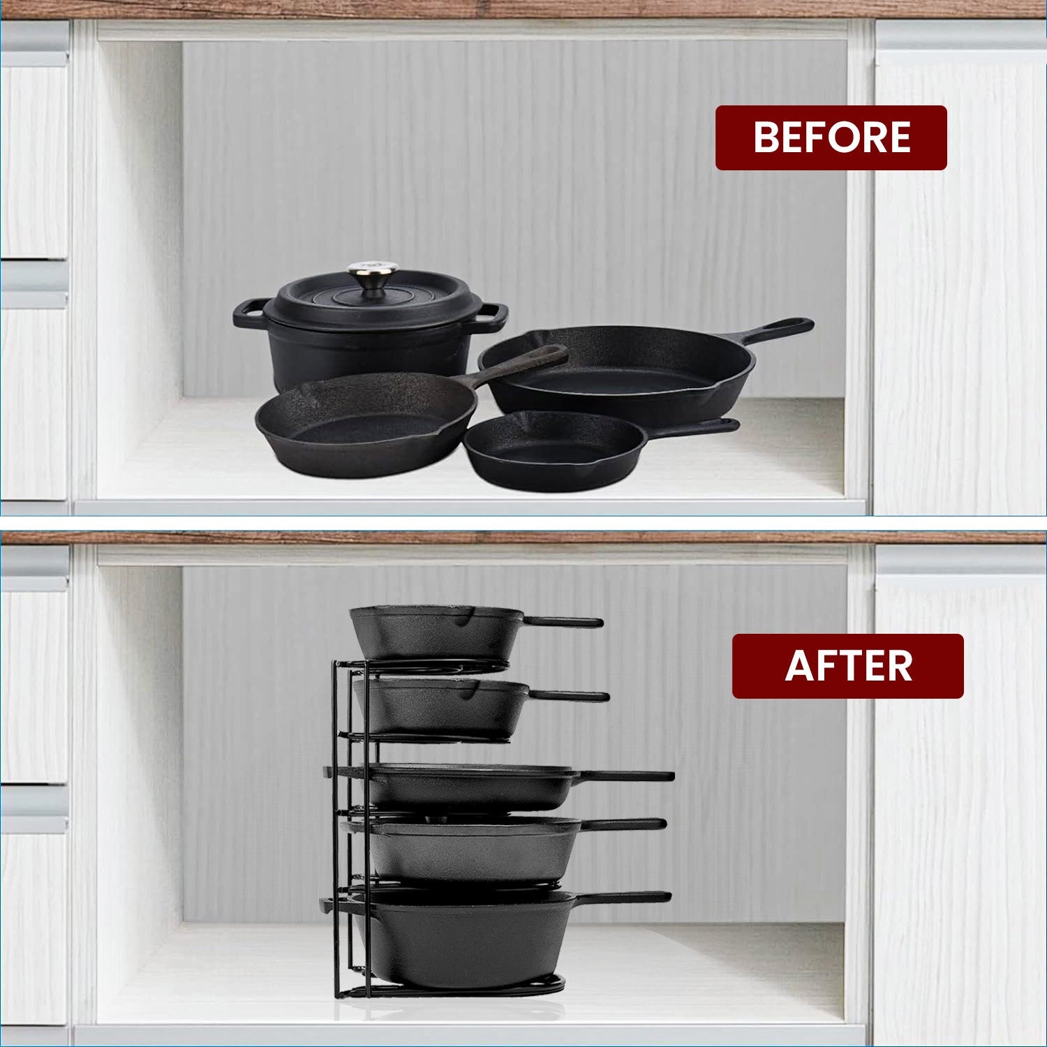 5 Tier Pan & Pot Rack Holder