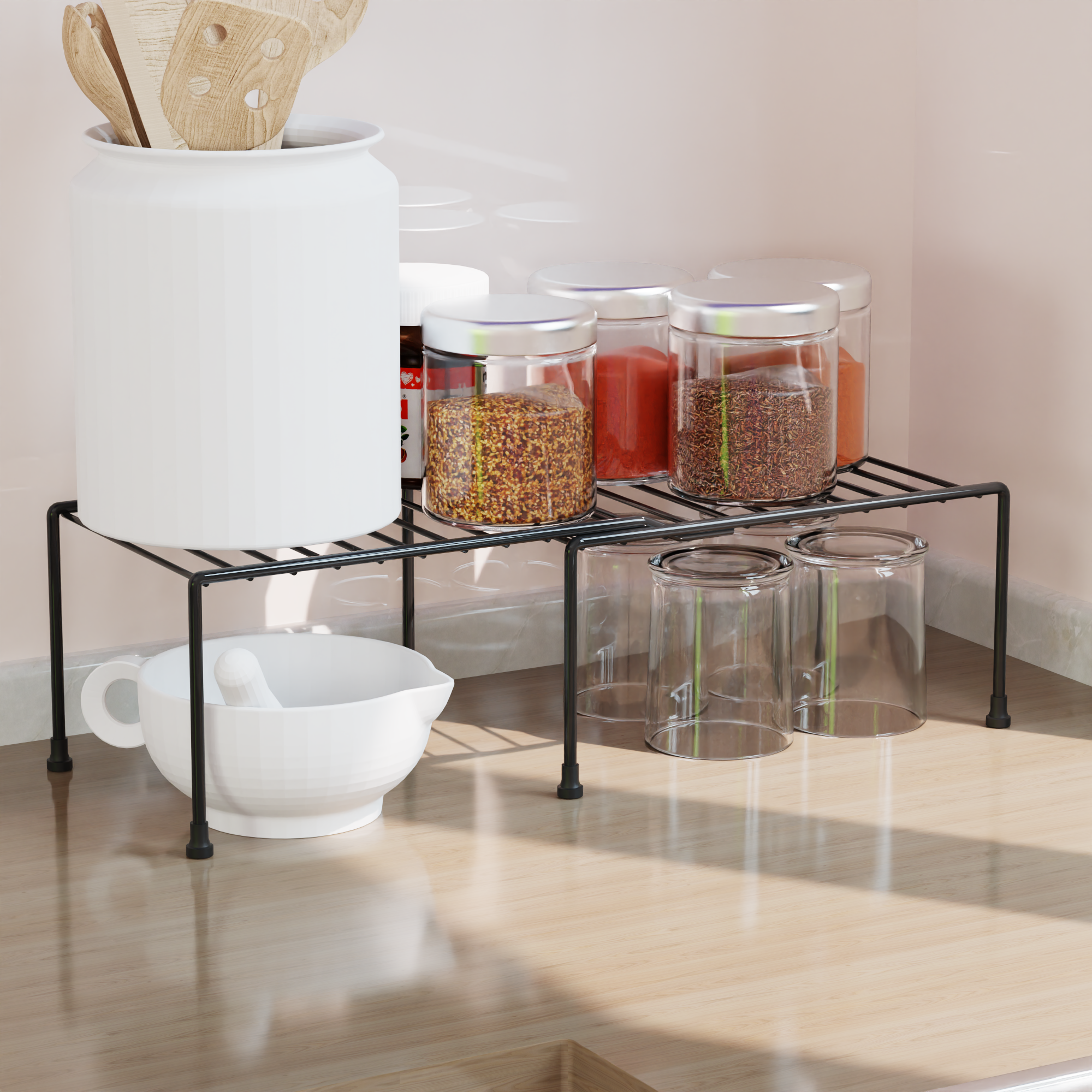 Expandable Shelf Divider Dish Rack