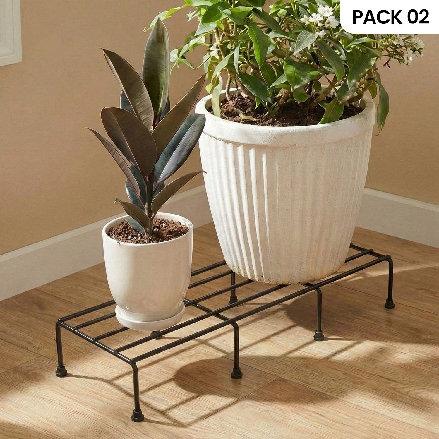 TITAN Rectangular Plant Stand Metal