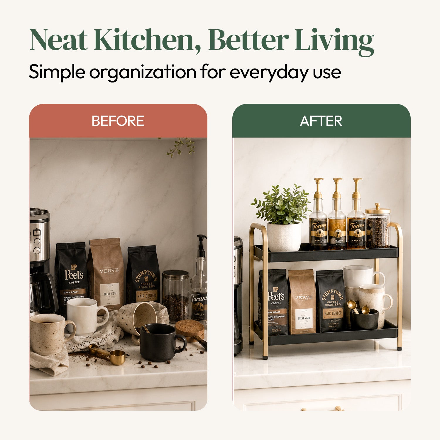 RIVA 2-Tier Kitchen Rack (Metal)
