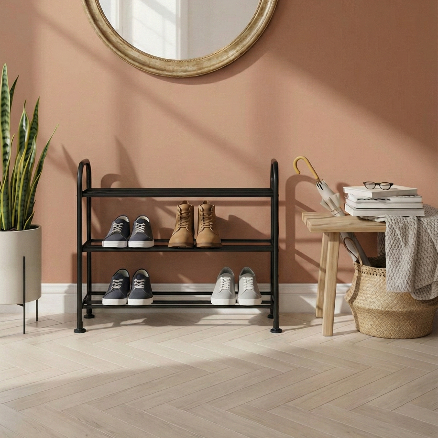 SOLEMATE 3 Tier Shoe Rack
