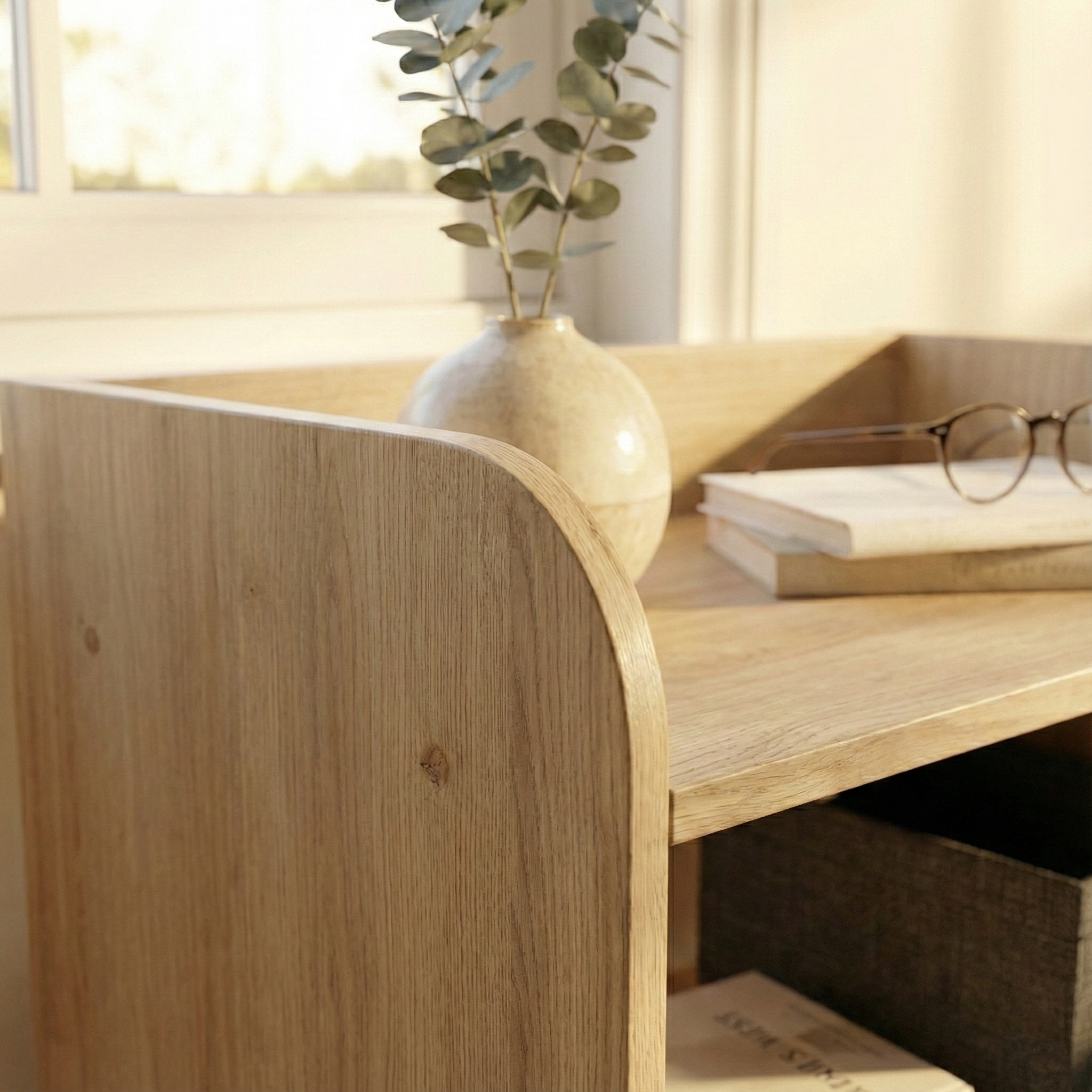 SOMNIA Side Table -Asian Walnut