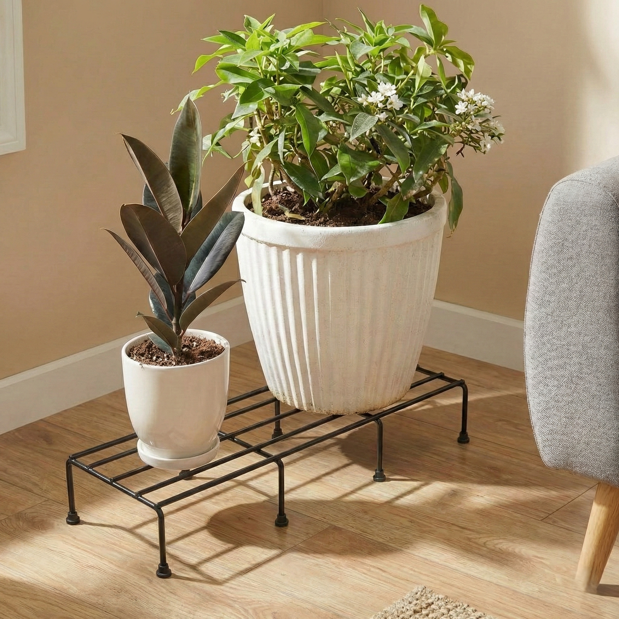 TITAN Rectangular Plant Stand Metal
