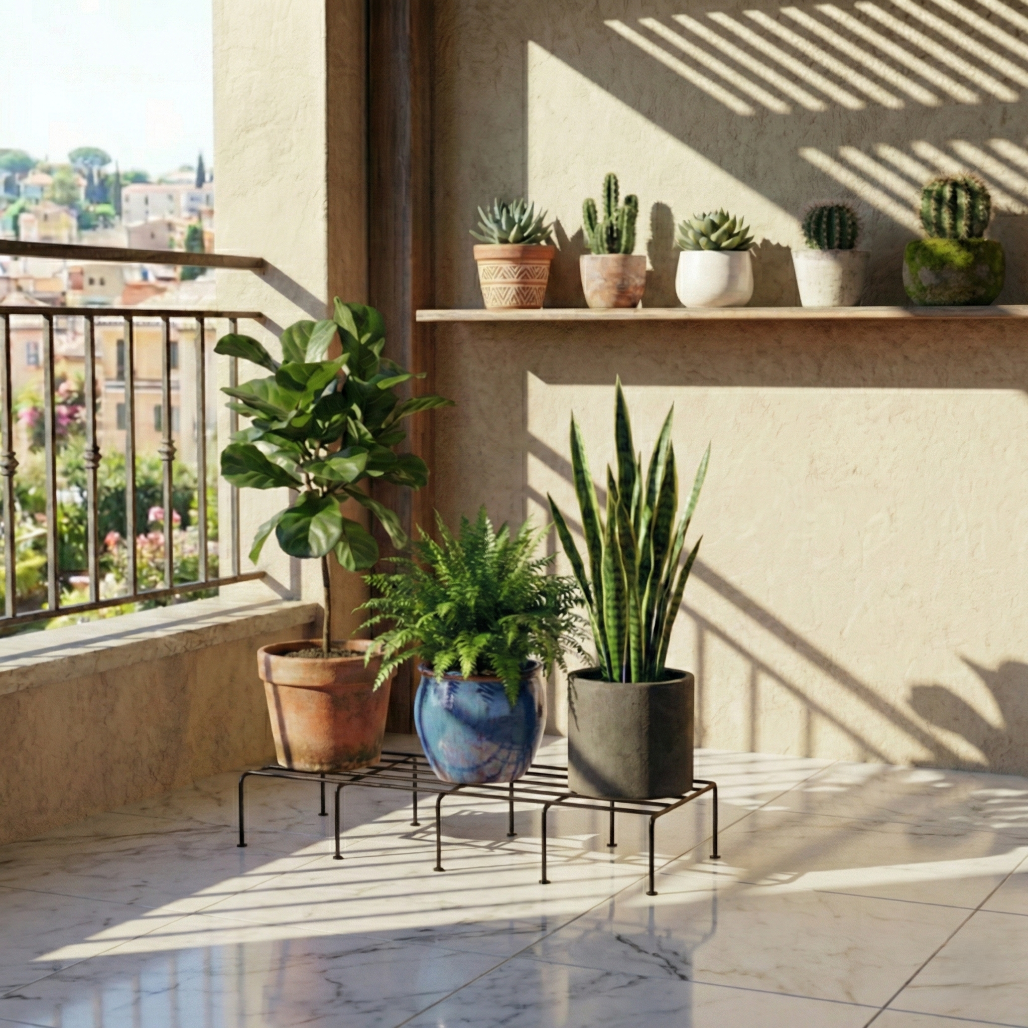 TITAN XL Rectangular Plant Stand Metal