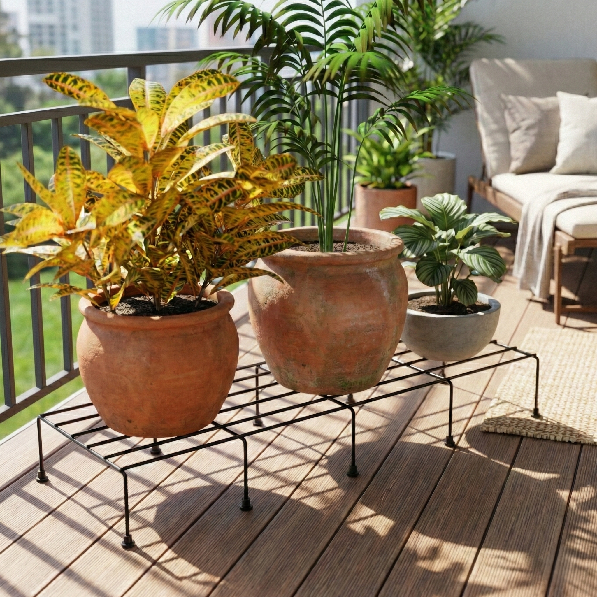 TITAN XL Rectangular Plant Stand Metal