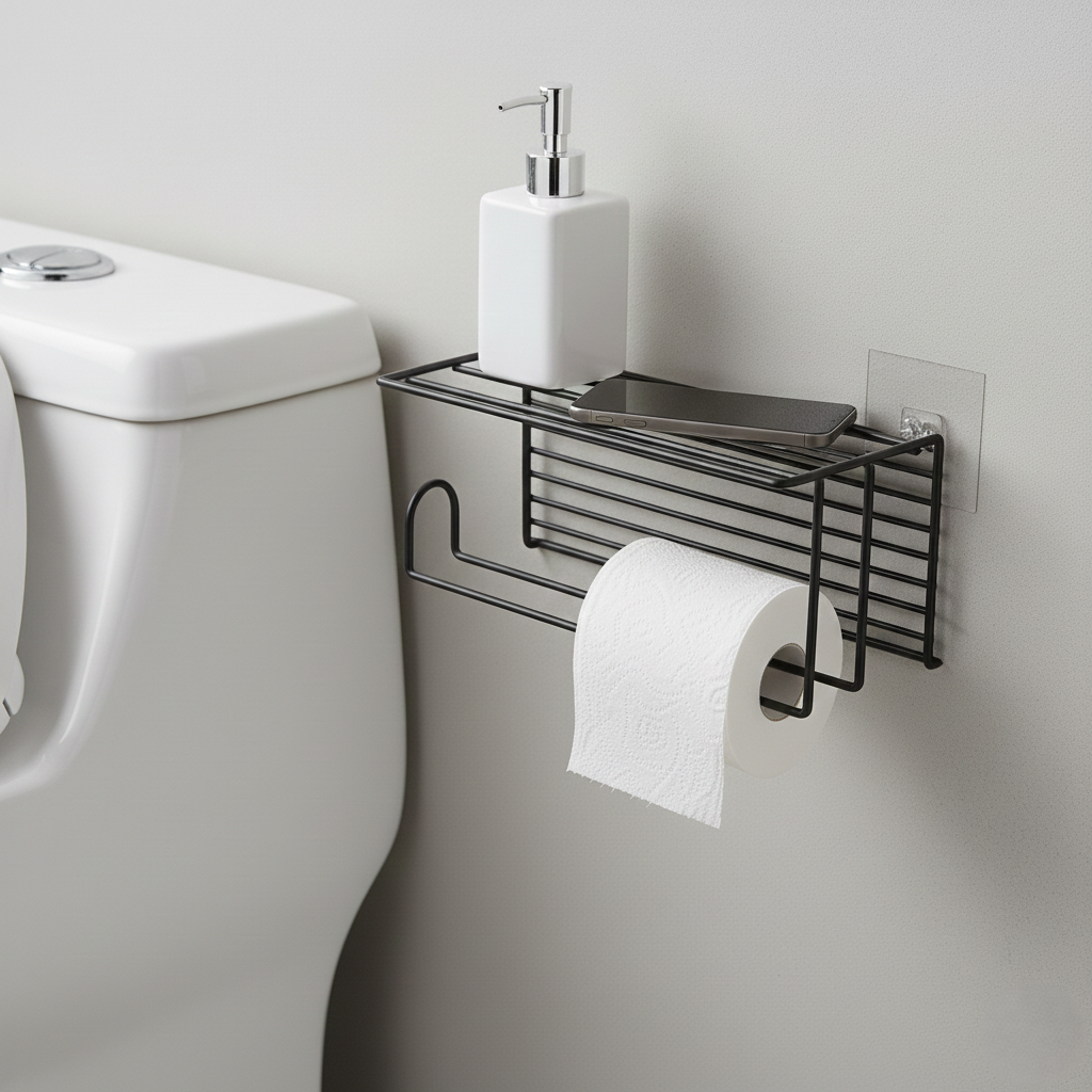 GRIPPY+ Toilet Paper Holder With Phone Holder