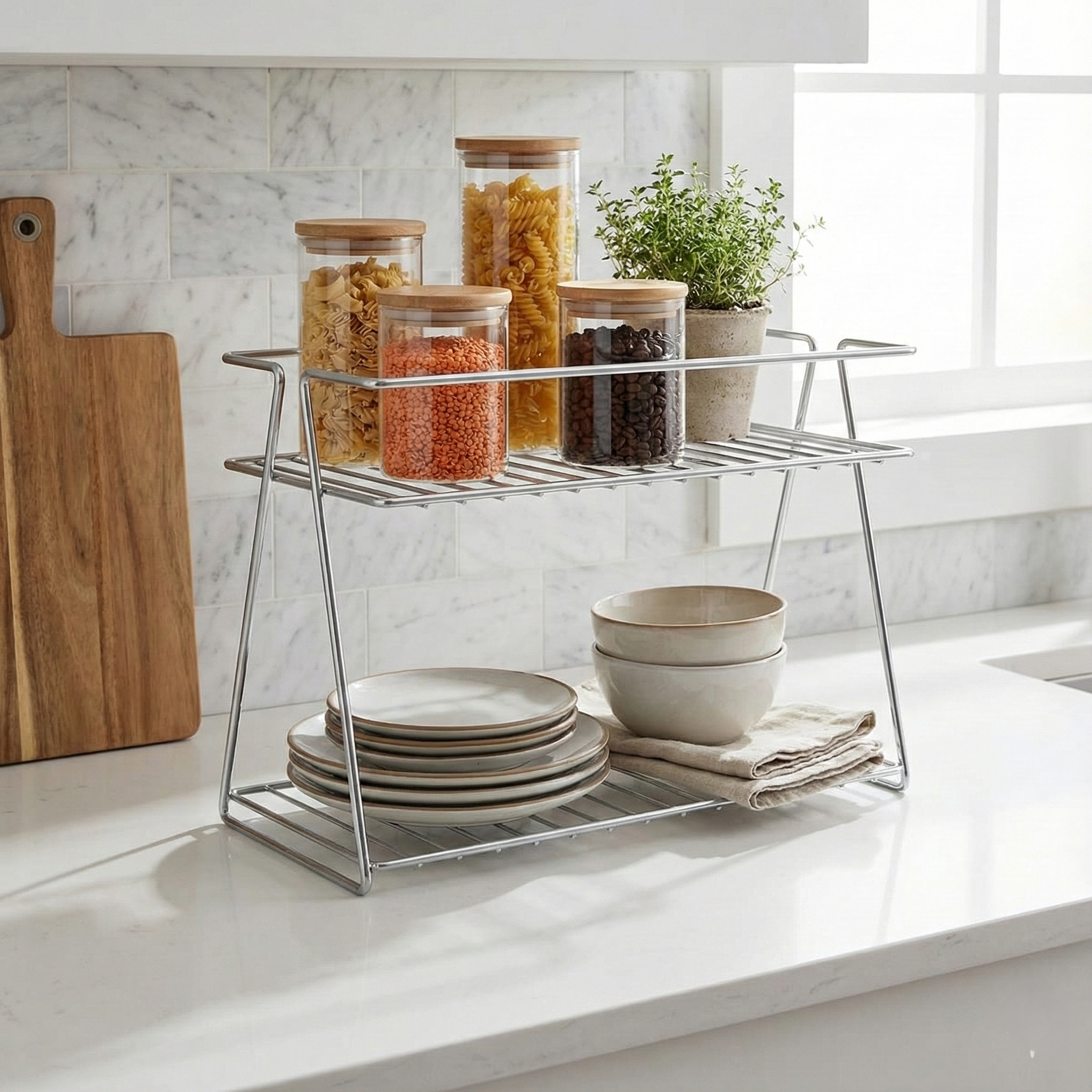 Nimbus 2-Tier Standing Spice Rack Storage Container