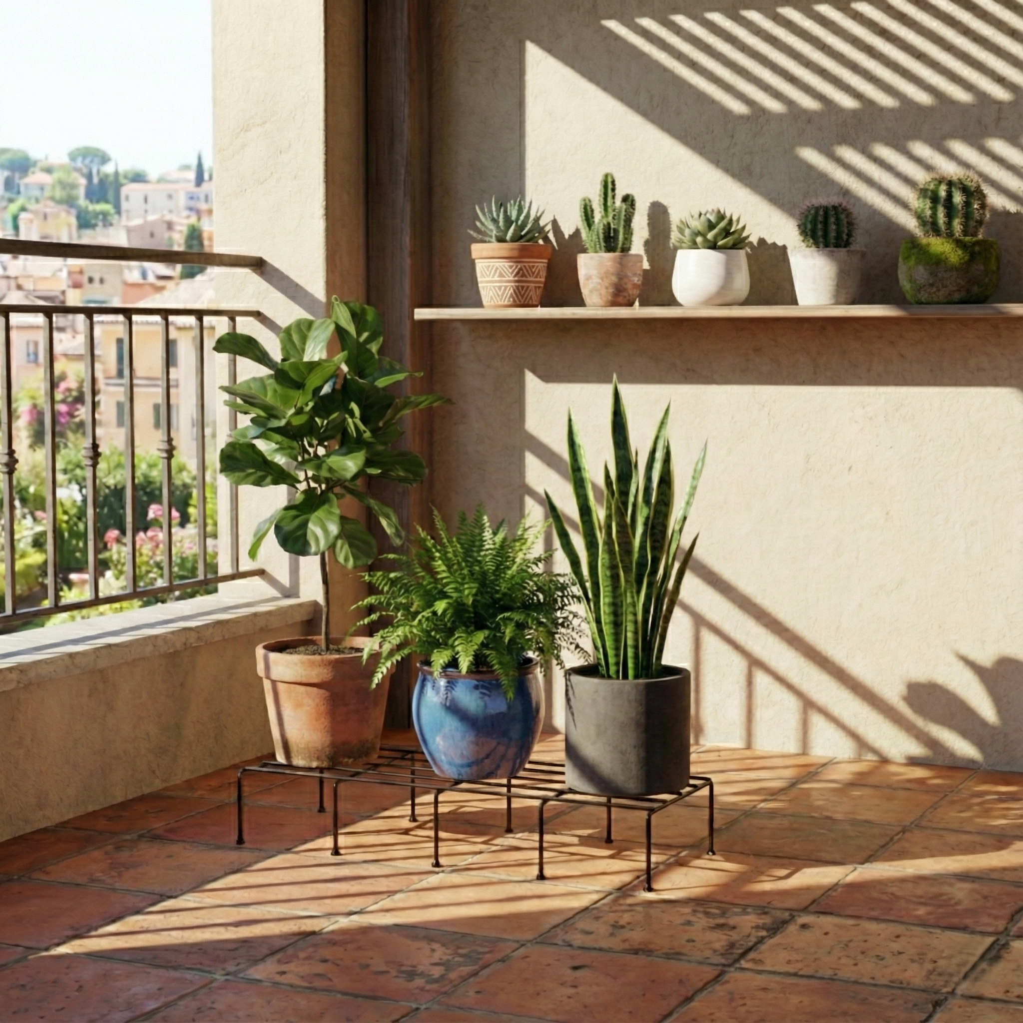 TITAN XL Rectangular Plant Stand Metal